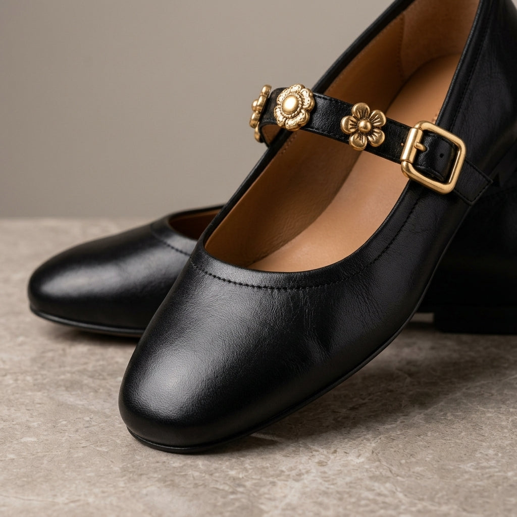 Valentina | Scarpe Mary Jane con Cinturino Sottile Elegante