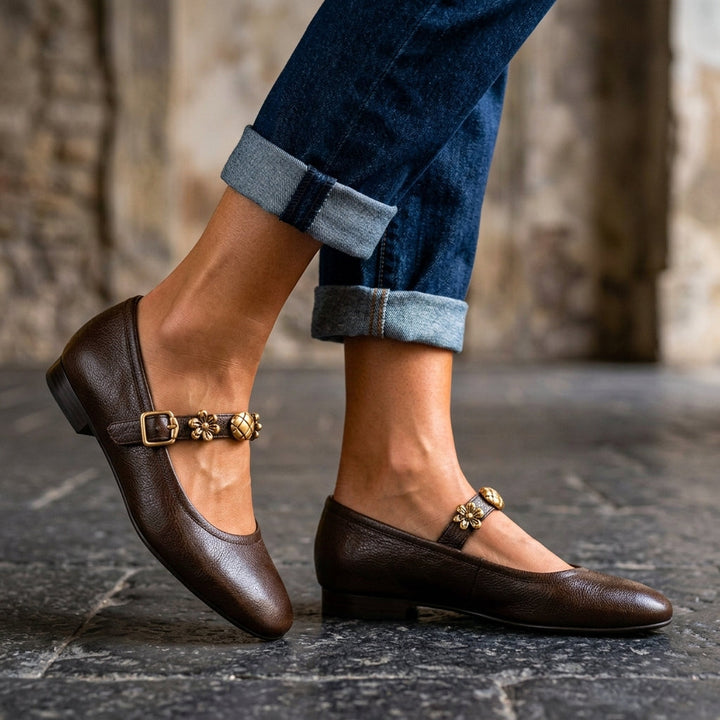 Valentina | Scarpe Mary Jane con Cinturino Sottile Elegante