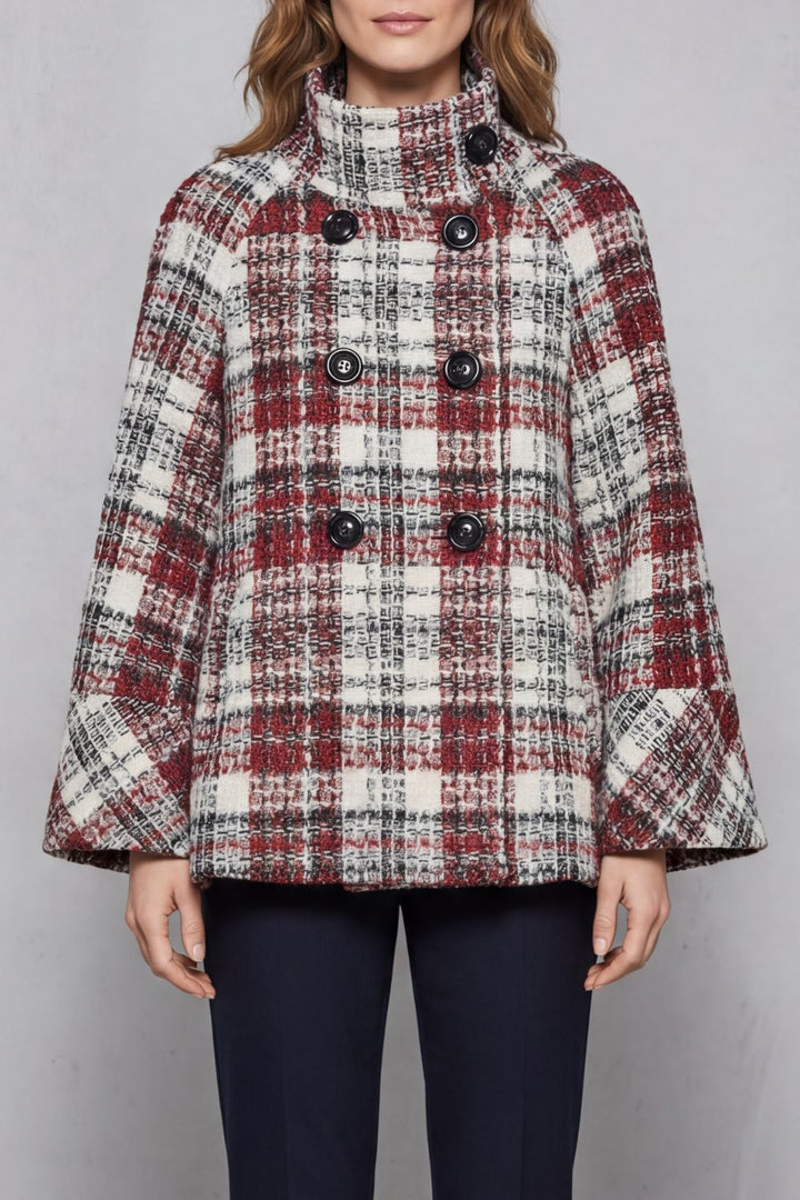 Opal | Capa Poncho de Lana con Cuadros Vintage - Clara del Azahar