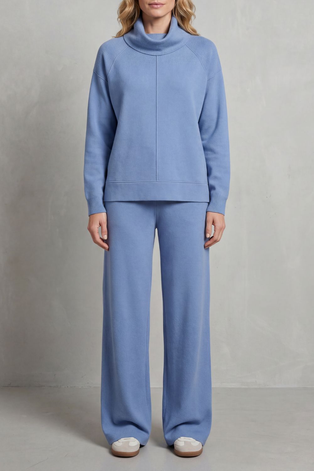 Adriana | Conjunto Punto Suave Jersey y Pantalón Ancho - Clara del Azahar