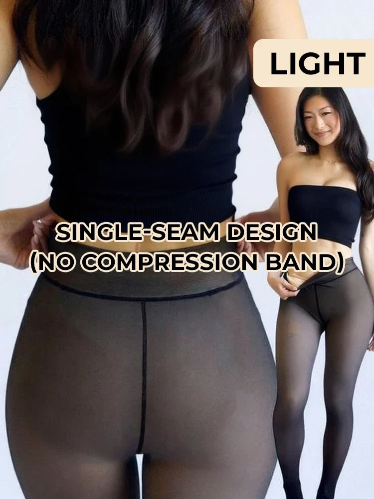 Flawless Legs™ | Collant Termici Effetto Velato con Interno in Pile