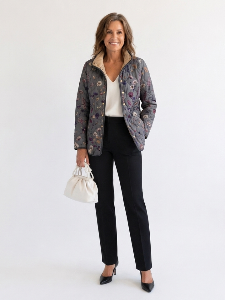 Alba | Chaqueta Acolchada Floral Vintage - Clara del Azahar