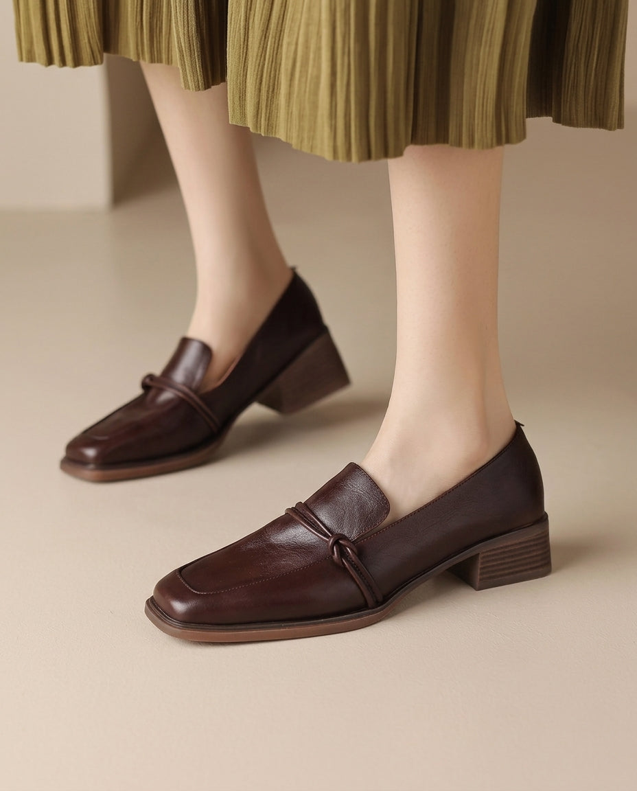 Audrey | Mocassini Mary Jane con Tacco a Blocco Comfort