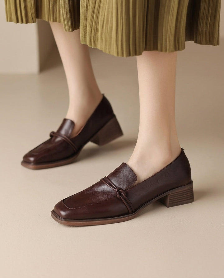 Audrey | Mocassini Mary Jane con Tacco a Blocco Comfort