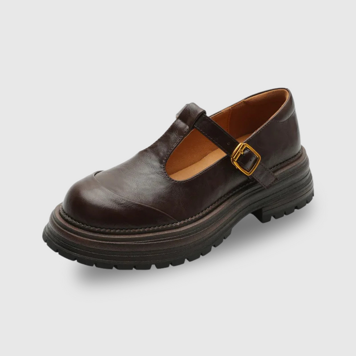 Blythe | Scarpe Mary Jane T-Bar con Punta Tonda Morbida