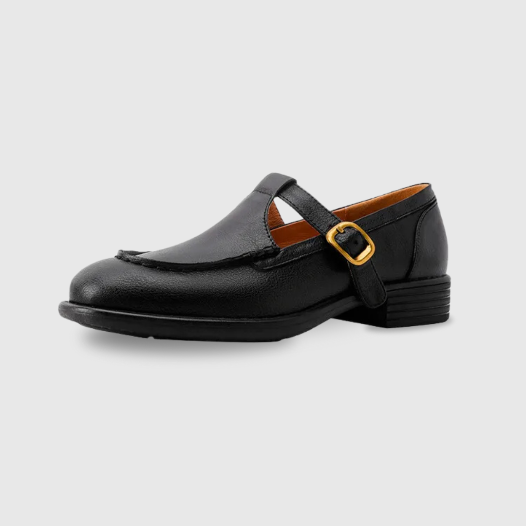 Kate | Scarpe Mary Jane Retrò in Pelle Morbida