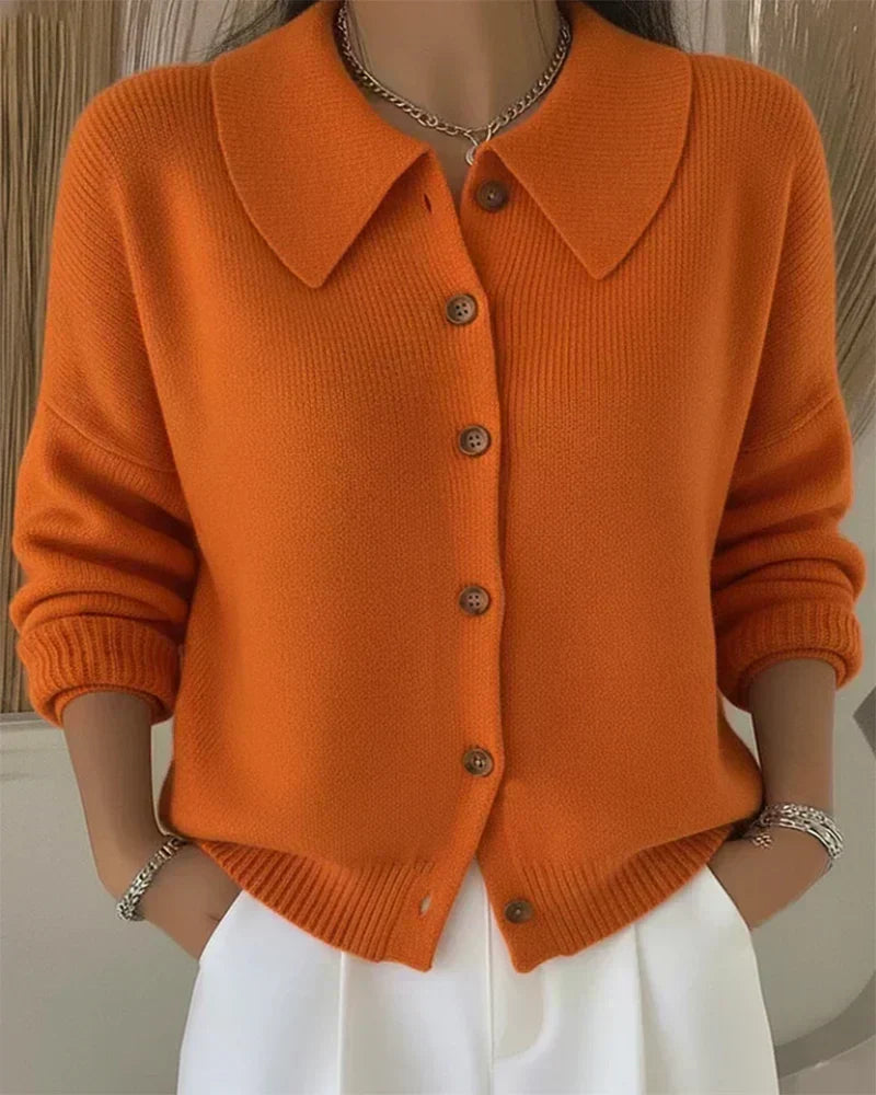 Vera | Cárdigan con Cuello Abotonado - Clara del Azahar