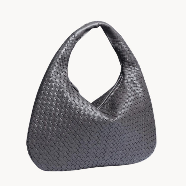 Zafira | Borsa a Spalla in Pelle Intrecciata Artigianale