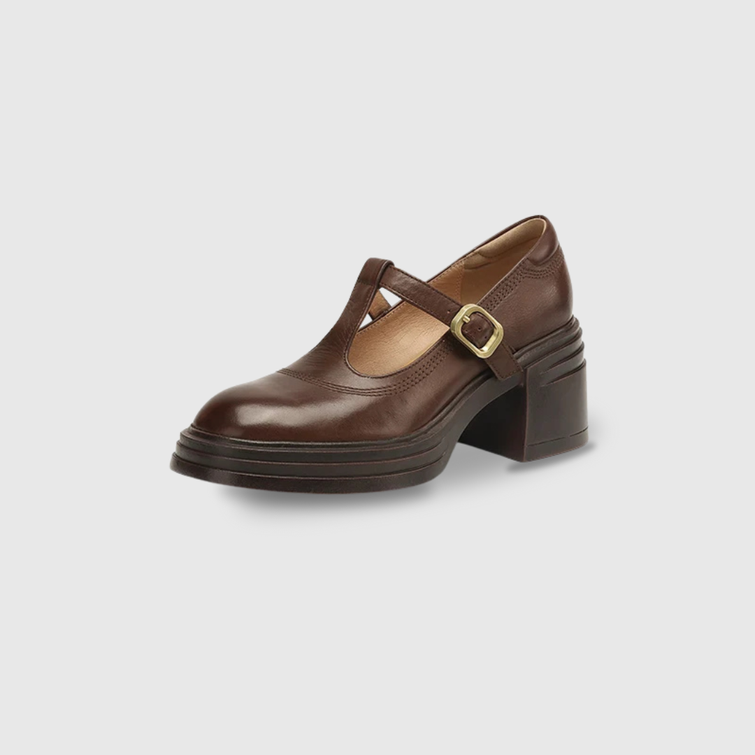 Elvana | Scarpe Mary Jane con Tacco Spesso Comfort