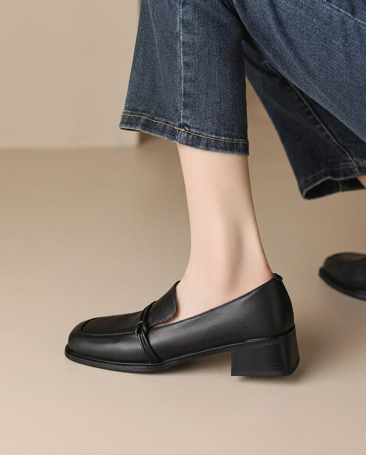 Audrey | Mocassini Mary Jane con Tacco a Blocco Comfort