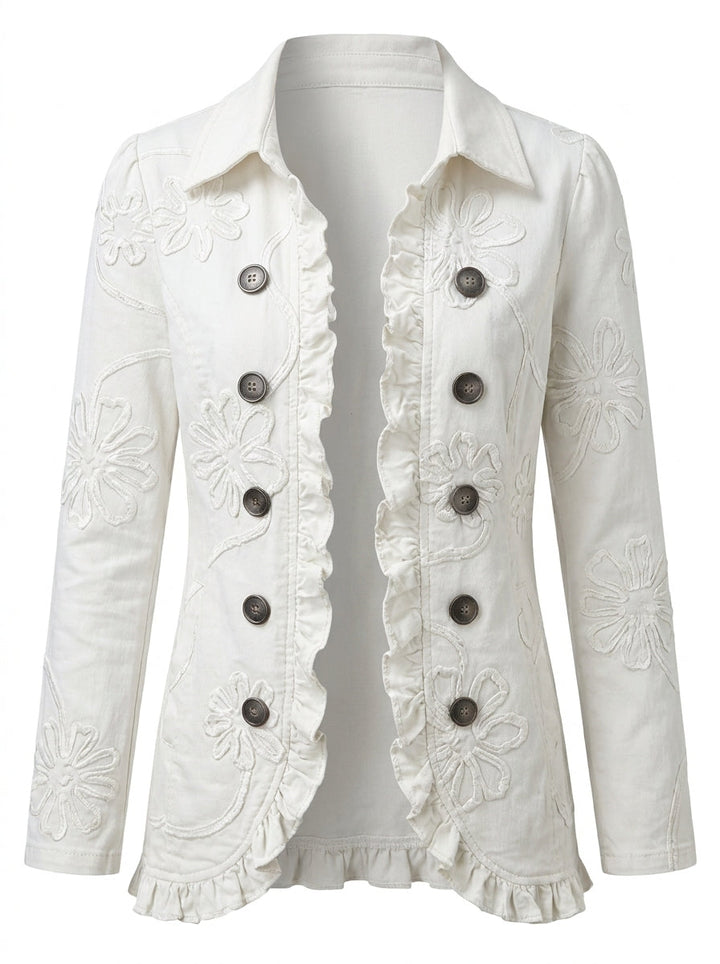 Casilda | Chaqueta Ligera Bordada - Clara del Azahar