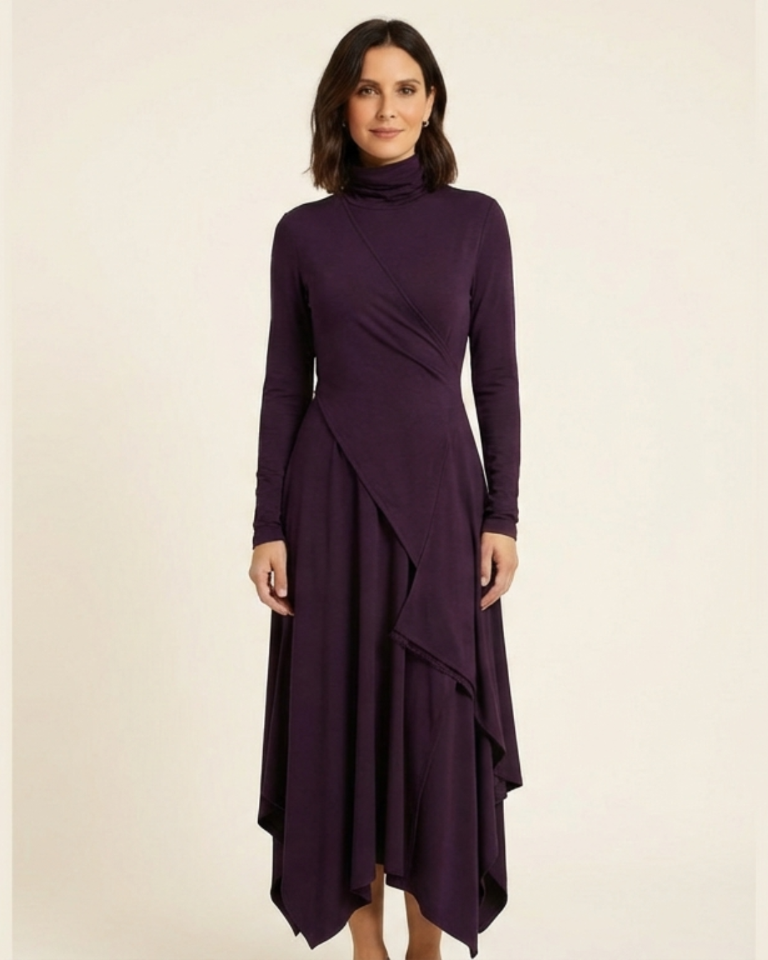 Elena | Vestido Maxi Elegante Cuello Alto - Clara del Azahar