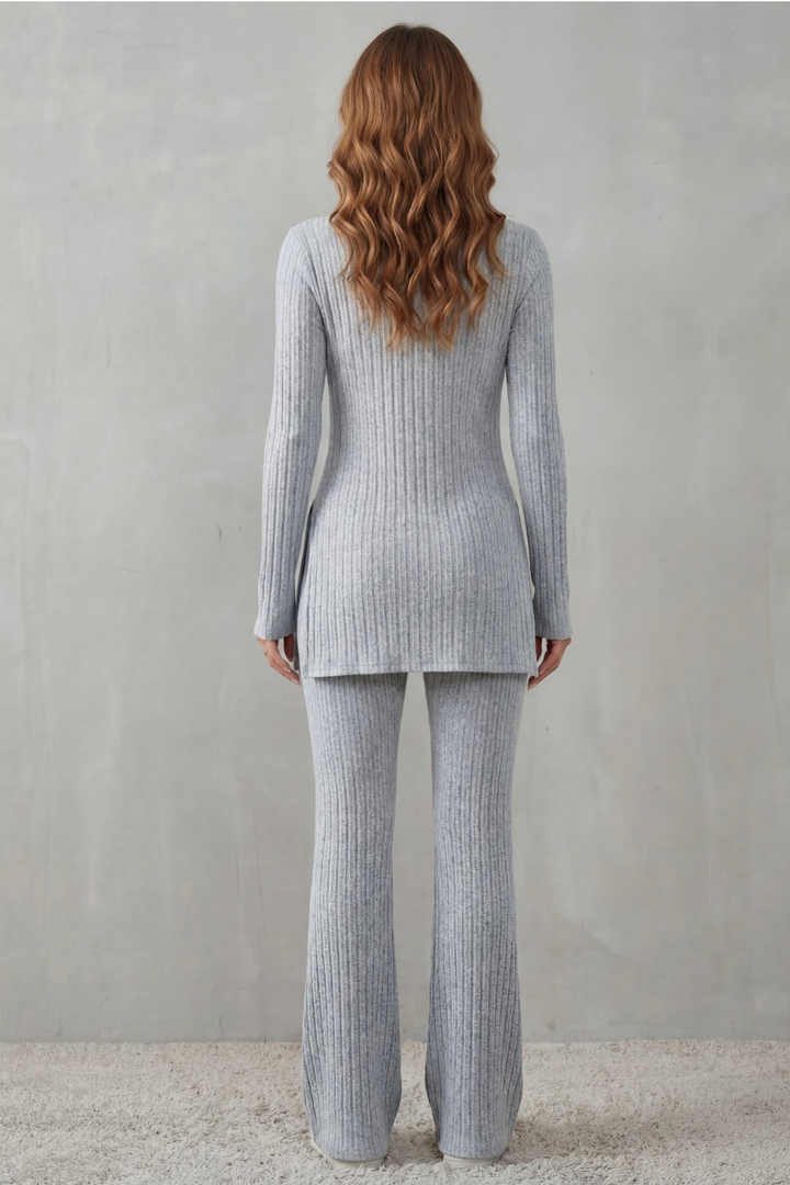 Evrienne | Completo Tunica a Costine e Pantalone Fluido