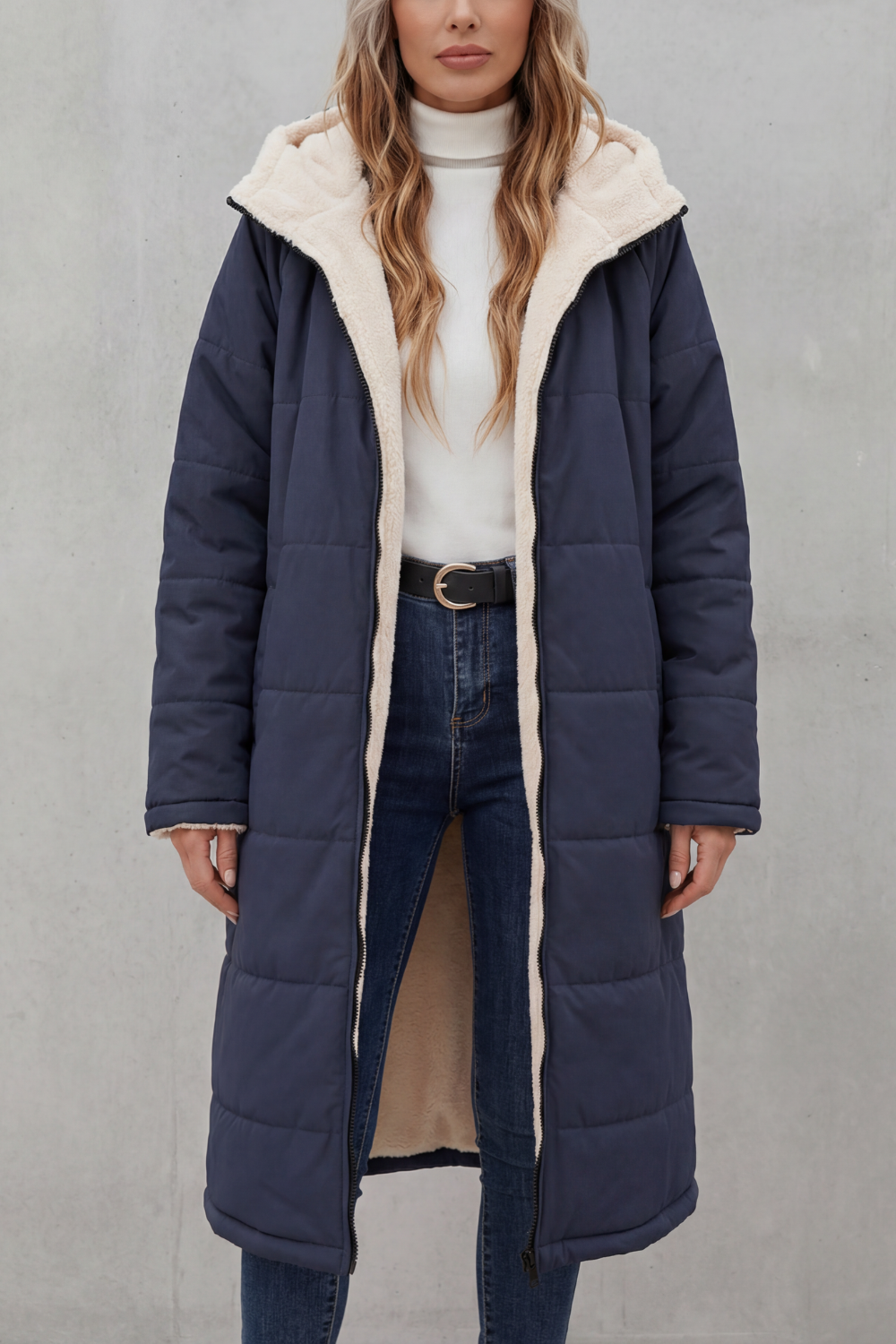 Delphine | Chaquetón de Borreguito Acolchado - Clara del Azahar