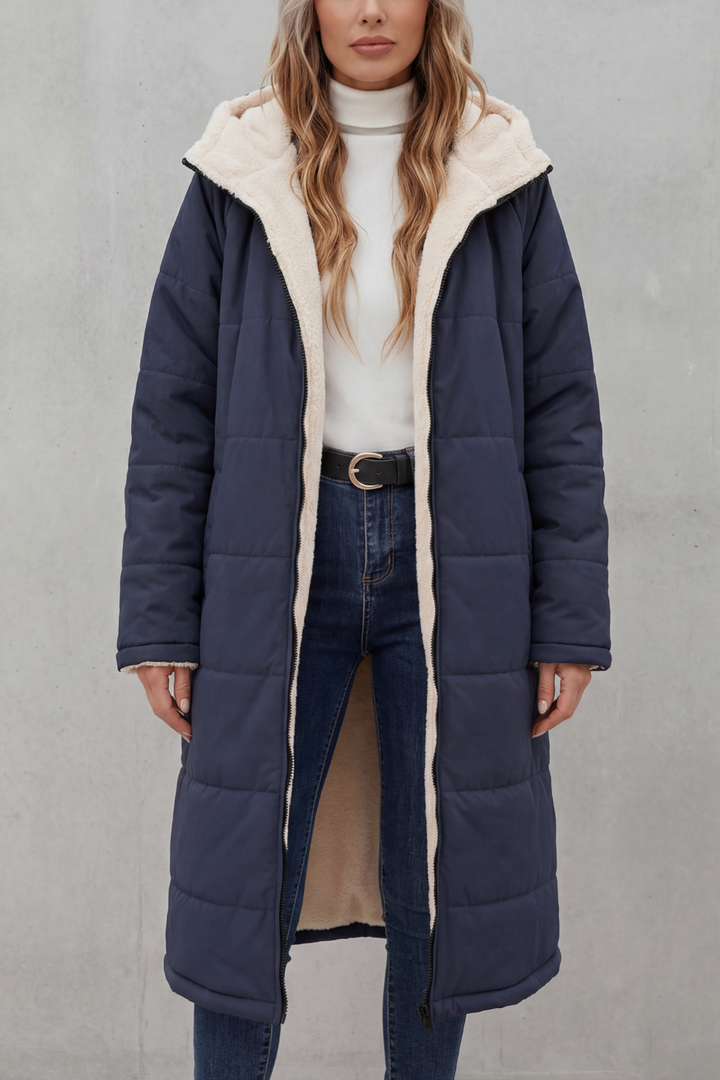Delphine | Chaquetón de Borreguito Acolchado - Clara del Azahar