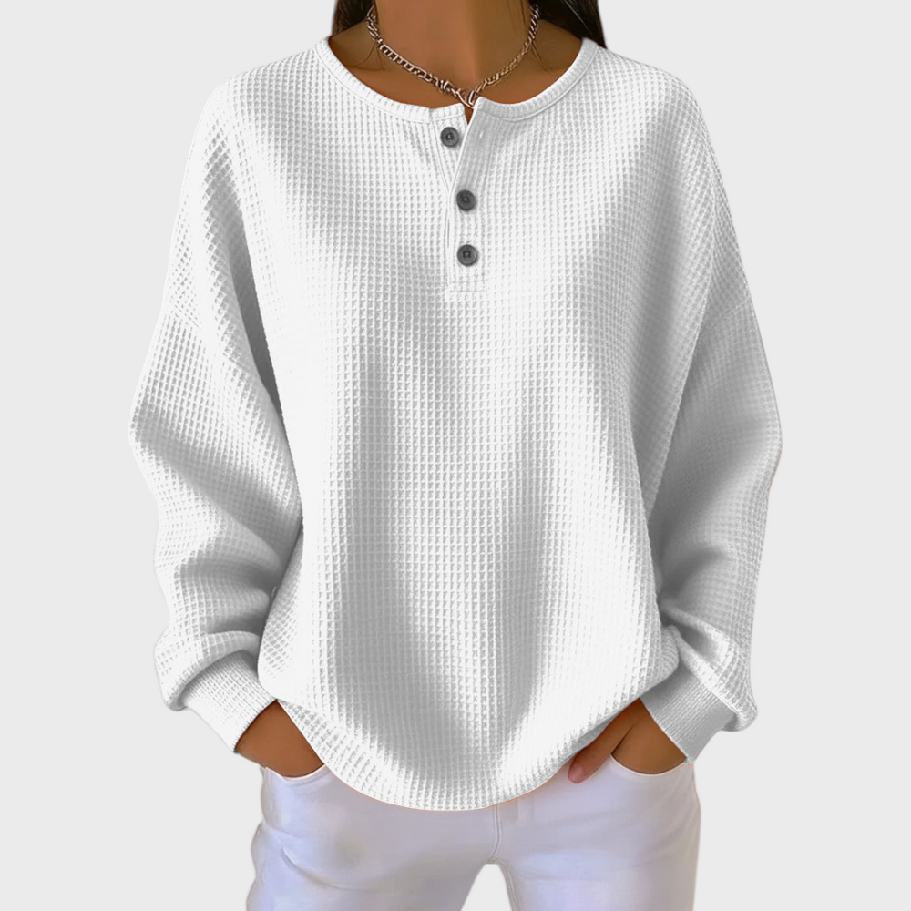 Helene | Maglione Soffice in Maglia a Nido d'Ape