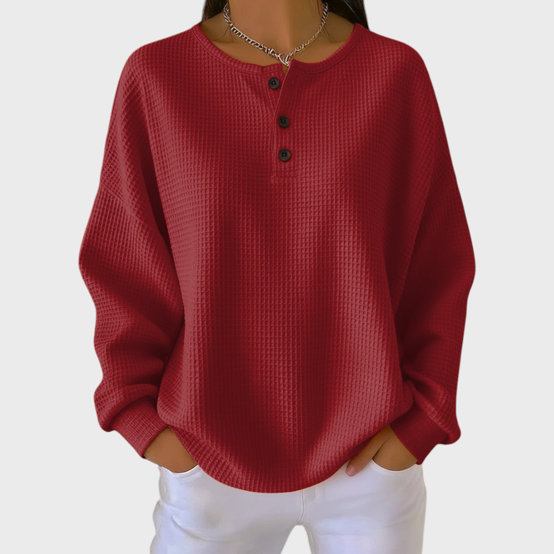 Helene | Maglione Soffice in Maglia a Nido d&