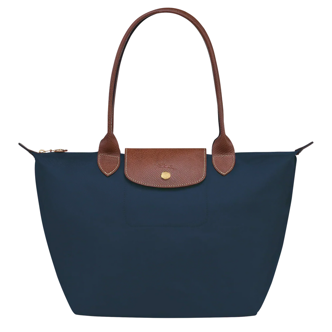 Alba | Bolso Plegable Mediano Azul Marino - Clara del Azahar