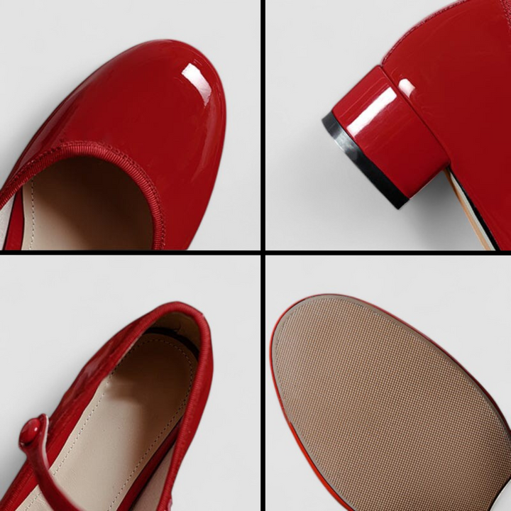 Chloe | Scarpe Mary Jane Raffinate con Cinturino alla Caviglia