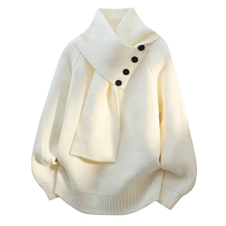 Dolores | Jersey de Punto Suave Cuello Chimenea - Clara del Azahar