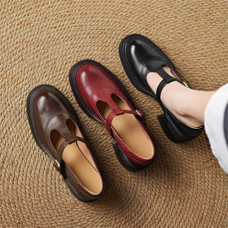 Elvana | Scarpe Mary Jane con Tacco Spesso Comfort
