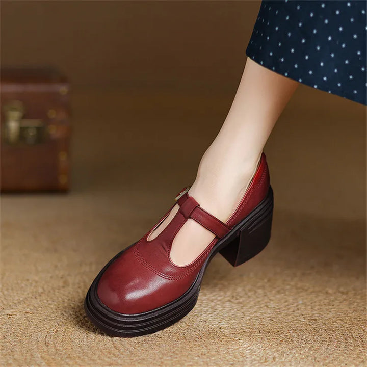 Elvana | Scarpe Mary Jane con Tacco Spesso Comfort