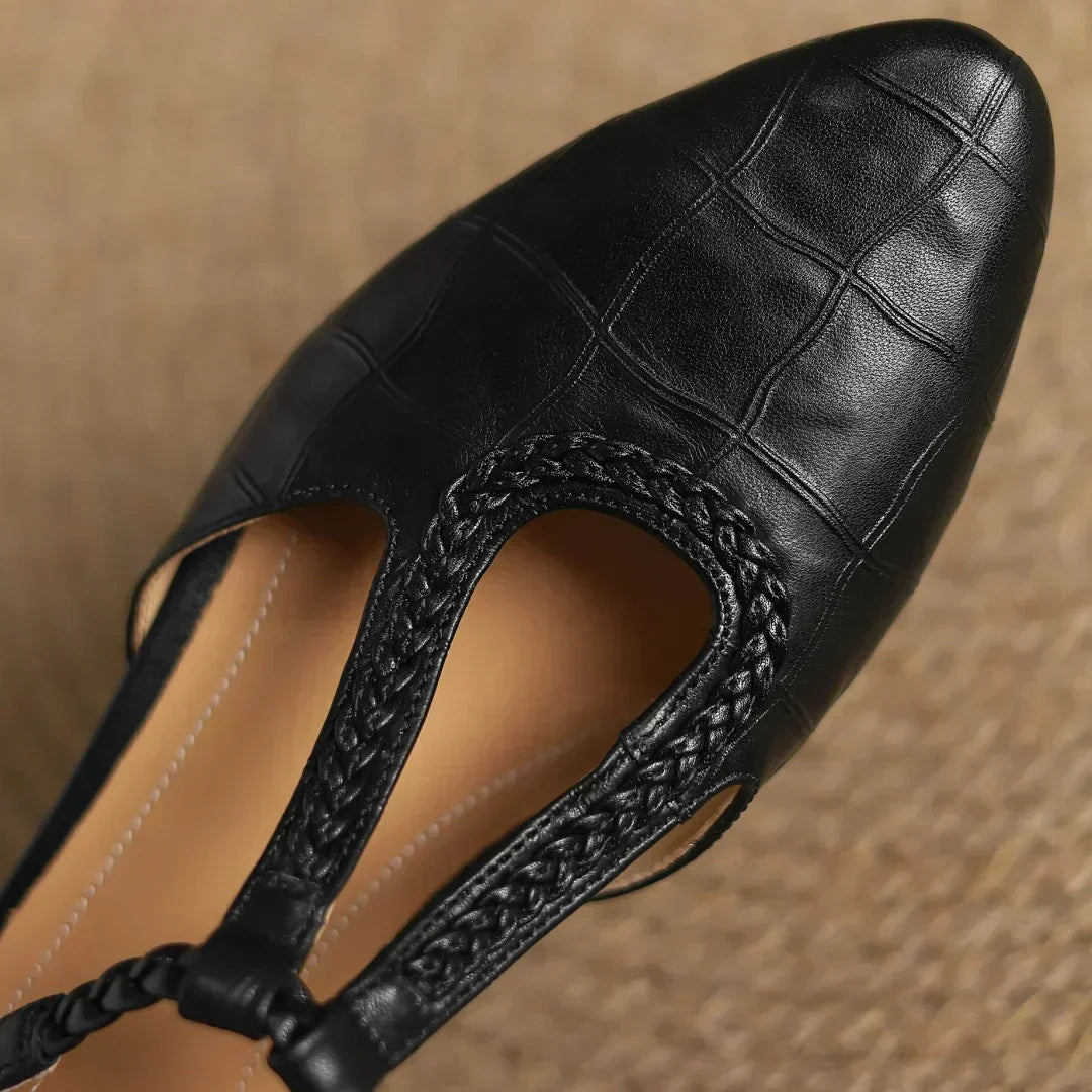 Risla | Scarpe Mary Jane con Cinturino a T Stile Retrò
