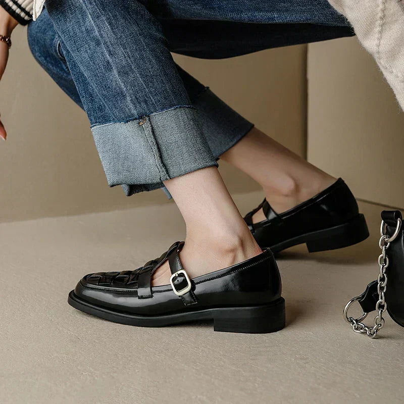 Isava | Scarpe Mary Jane Vintage in Morbida Pelle