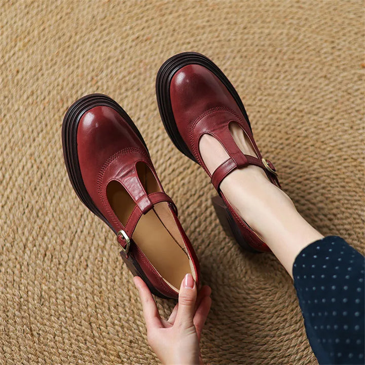 Elvana | Scarpe Mary Jane con Tacco Spesso Comfort