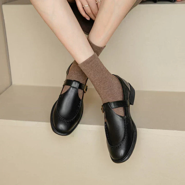 Kate | Scarpe Mary Jane Retrò in Pelle Morbida