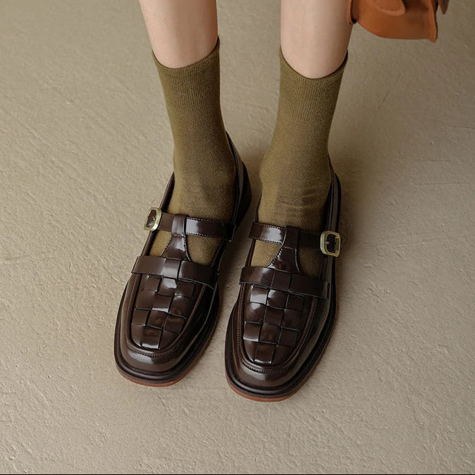 Isava | Scarpe Mary Jane Vintage in Morbida Pelle