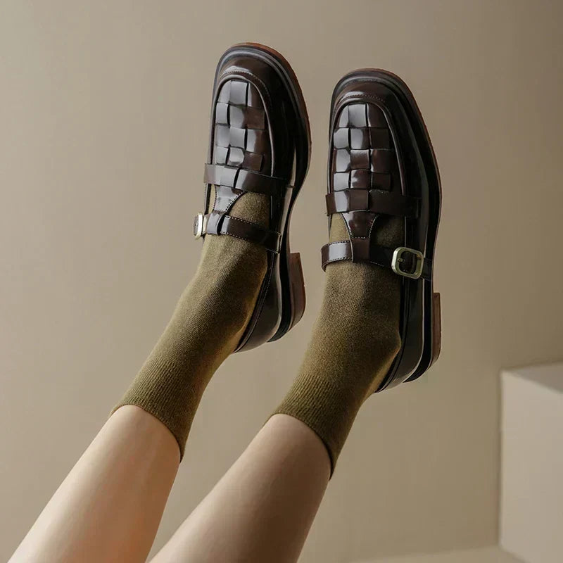 Isava | Scarpe Mary Jane Vintage in Morbida Pelle