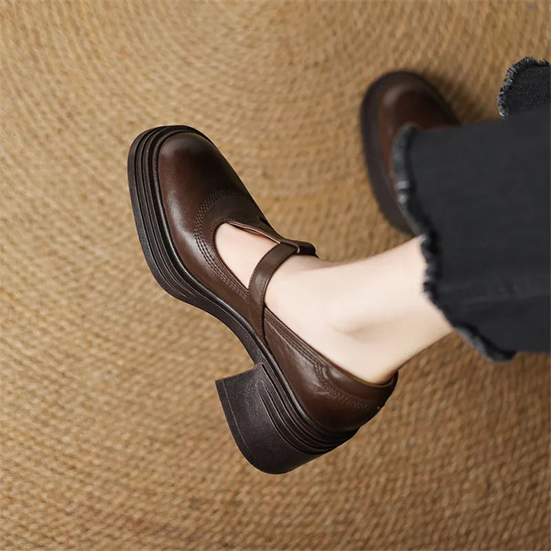 Elvana | Scarpe Mary Jane con Tacco Spesso Comfort