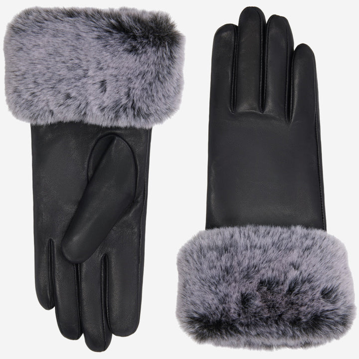 Firenze Chic™ | Guanti Eleganti Termici Touchscreen con Profilo in Pelliccia