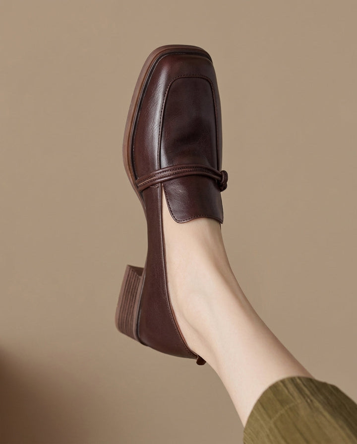 Audrey | Mocassini Mary Jane con Tacco a Blocco Comfort