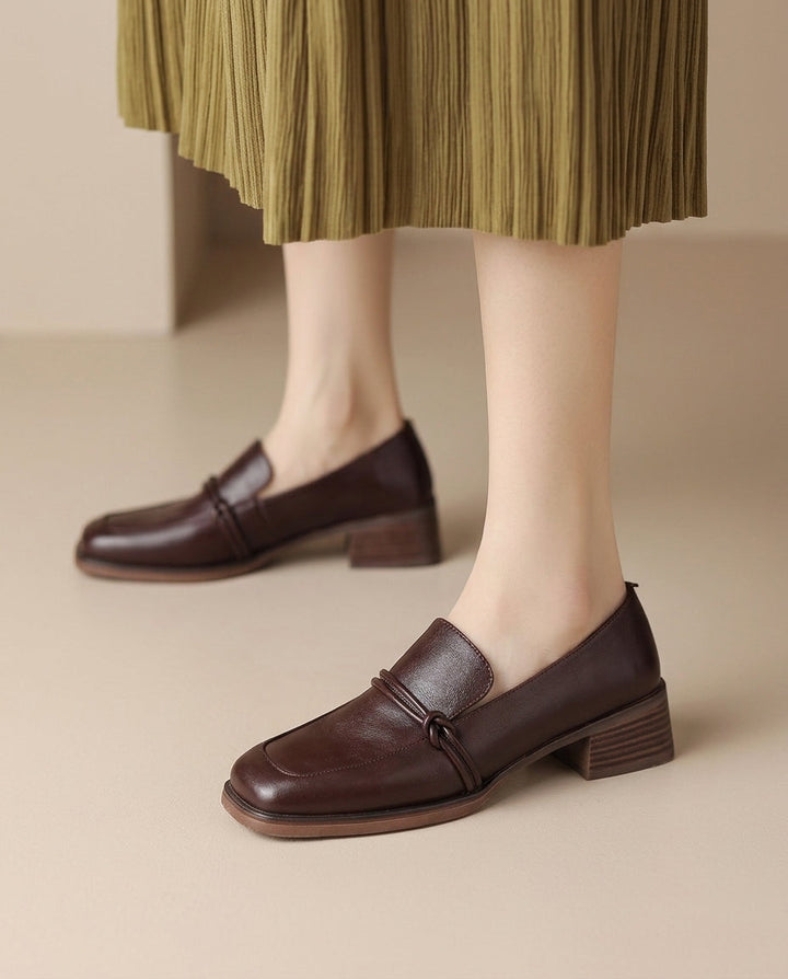 Audrey | Mocassini Mary Jane con Tacco a Blocco Comfort