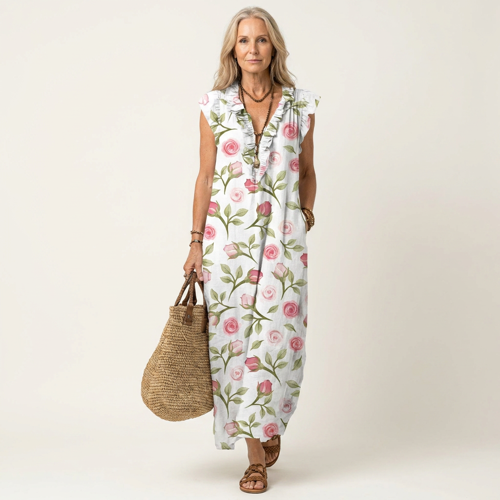 Teresa | Vestido Maxi con Volantes - Clara del Azahar