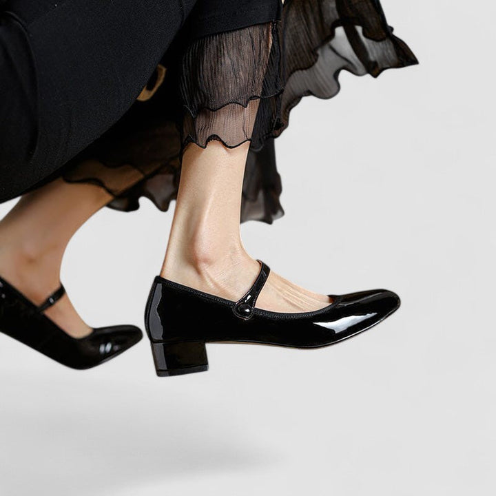 Chloe | Scarpe Mary Jane Raffinate con Cinturino alla Caviglia