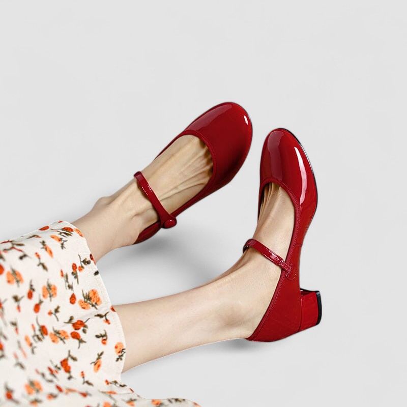 Chloe | Scarpe Mary Jane Raffinate con Cinturino alla Caviglia