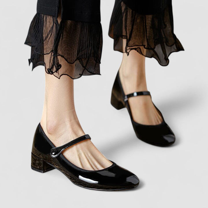 Chloe | Scarpe Mary Jane Raffinate con Cinturino alla Caviglia