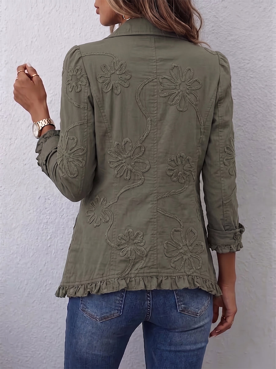 Andrea | Chaqueta Boho-Chic con Bordado - Clara del Azahar