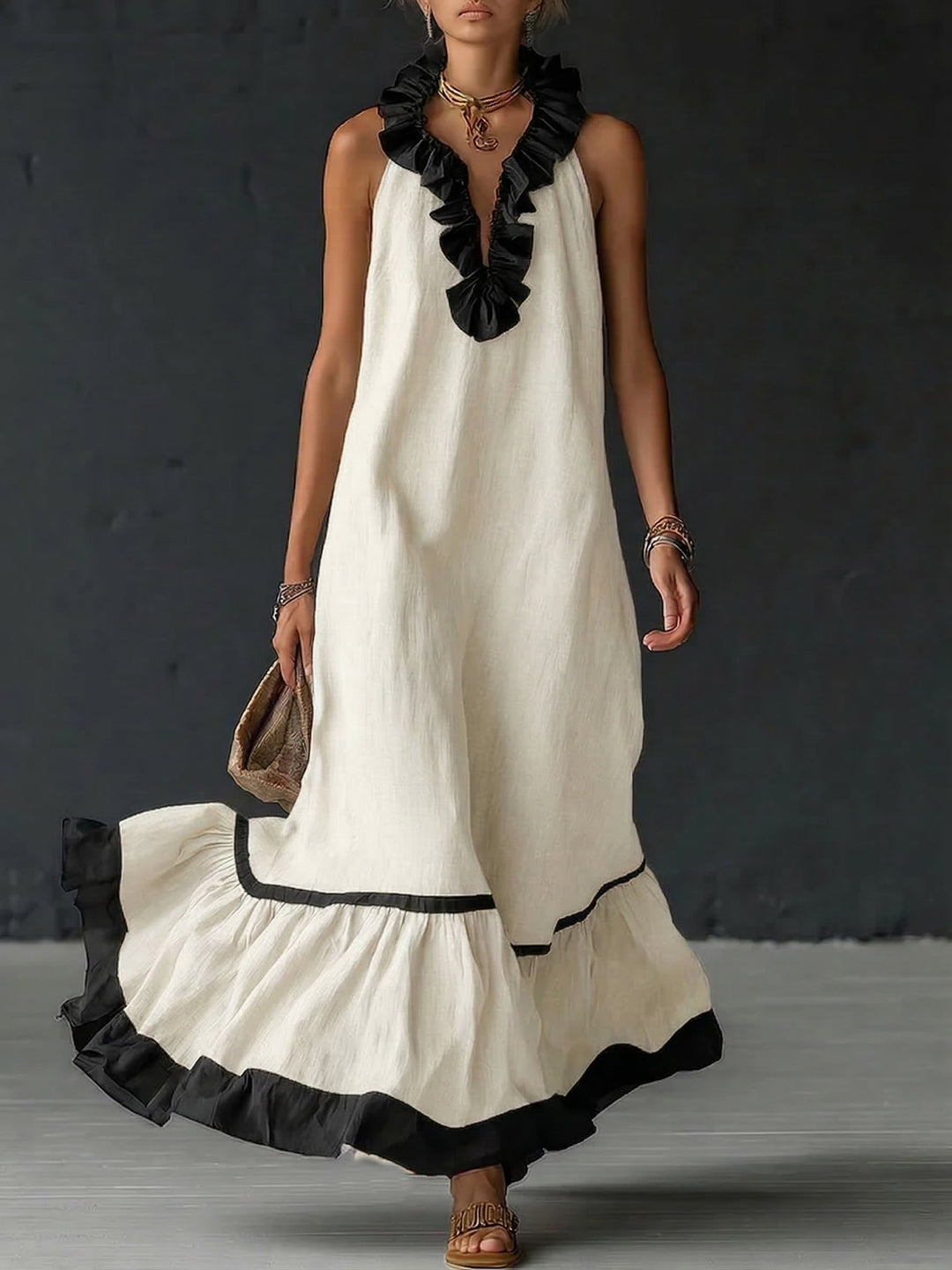Teresa | Tuta Intera Fluida Elegante con Cintura