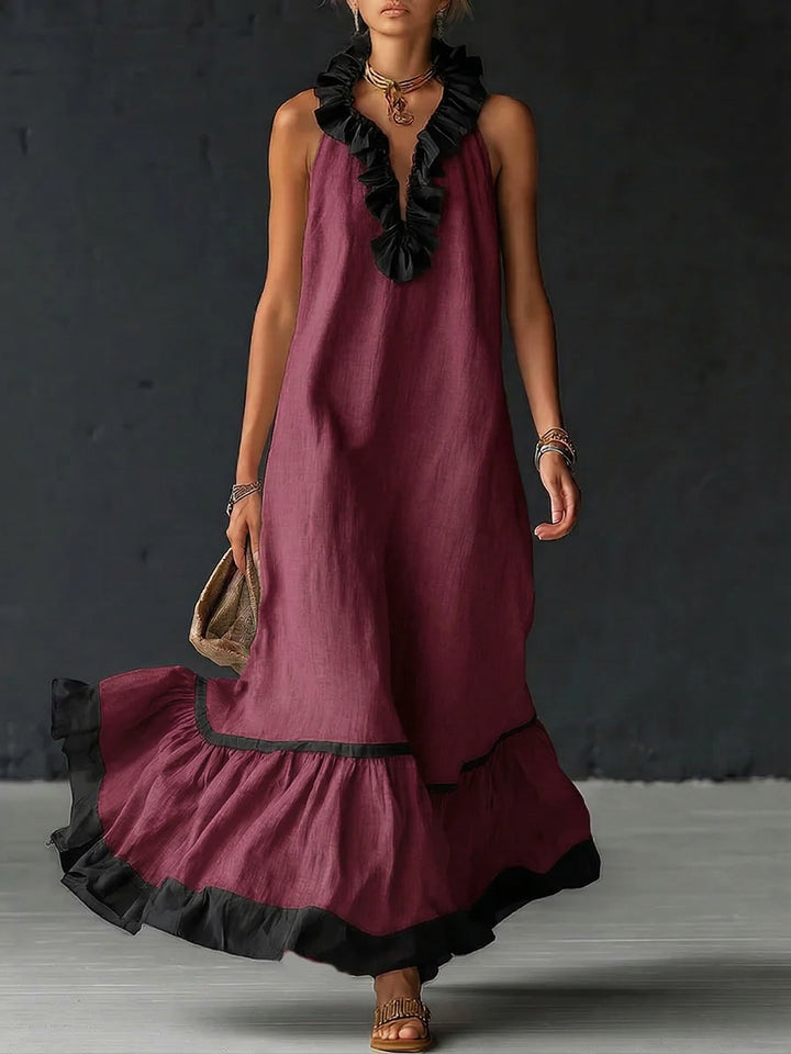 Teresa | Tuta Intera Fluida Elegante con Cintura
