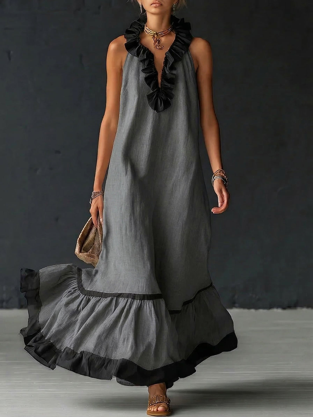 Teresa | Tuta Intera Fluida Elegante con Cintura