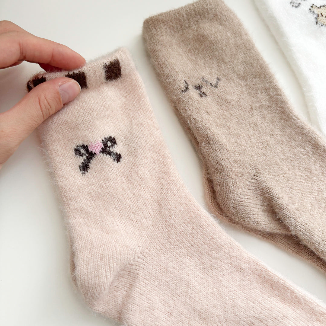 Nuvola di Cashmere™ | Set 5 Paia Calze Termiche Morbide in Maglia Calda